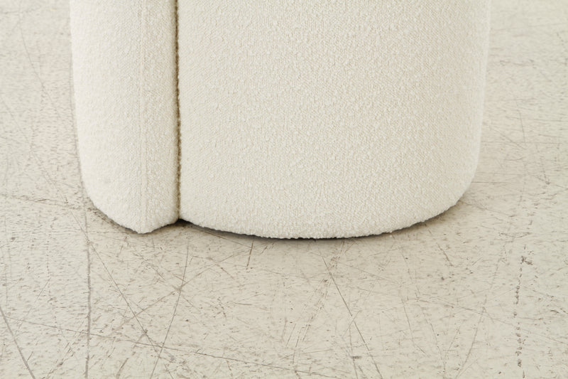 Mono off White Ottoman