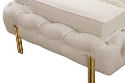 Tufting Tan 3 Seater Sofa (240cm)