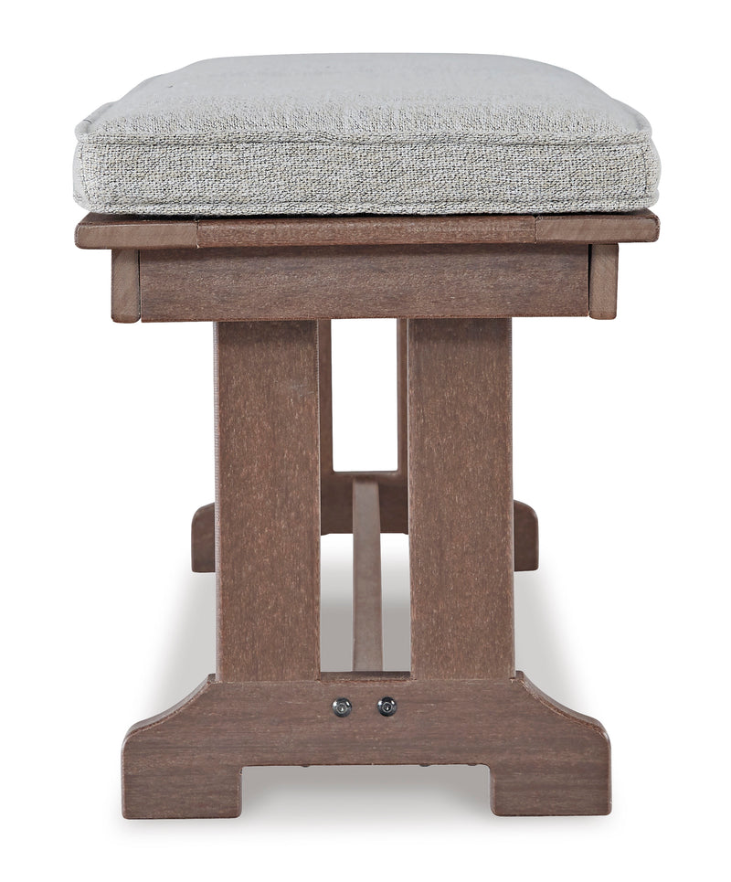 Emmeline Outdoor Dining Bench with Cushion