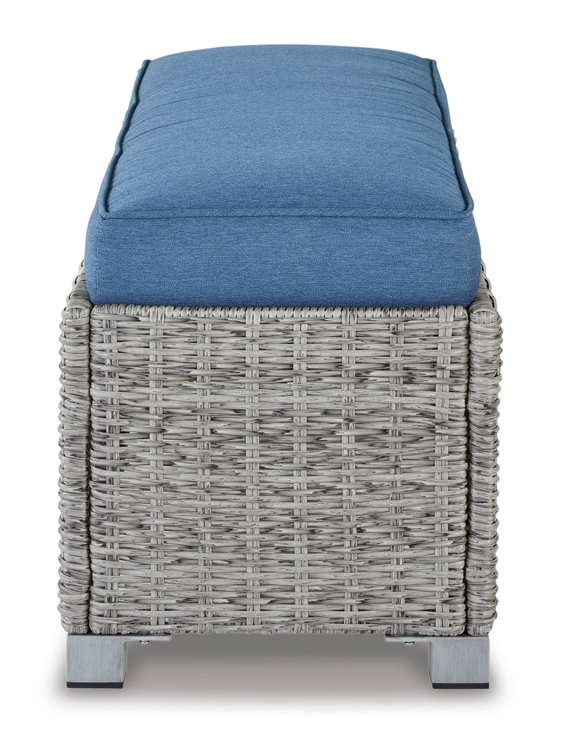 Naples Beach Outdoor Bench with Cushion