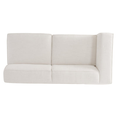 كنبة بمقعدين ثابتة من جهة اليسار