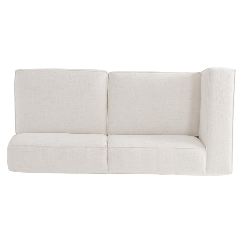 كنبة بمقعدين ثابتة من جهة اليسار