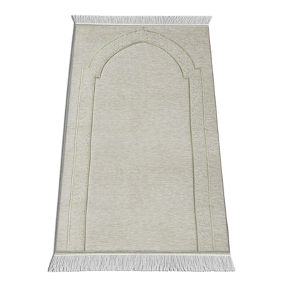 Al-Huda Memory Foam Prayer Mat| Soft Velvet Fabric | Joint & Knee Support | Foldable Design