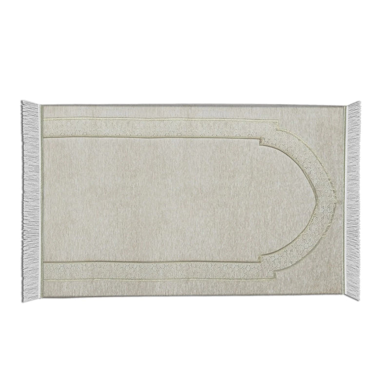 Al-Huda Memory Foam Prayer Mat| Soft Velvet Fabric | Joint & Knee Support | Foldable Design