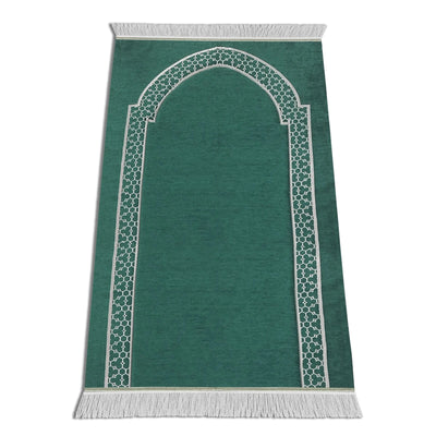 Al-Huda Memory Foam Prayer Mat| Soft Velvet Fabric | Joint & Knee Support | Foldable Design