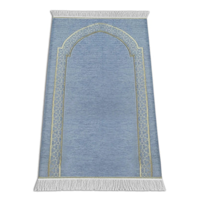 Al-Huda Memory Foam Prayer Mat| Soft Velvet Fabric | Joint & Knee Support | Foldable Design