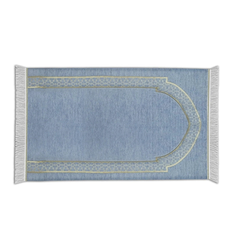 Al-Huda Memory Foam Prayer Mat| Soft Velvet Fabric | Joint & Knee Support | Foldable Design