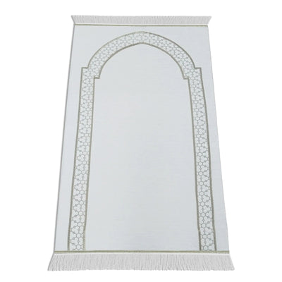Al-Huda Memory Foam Prayer Mat| Soft Velvet Fabric | Joint & Knee Support | Foldable Design
