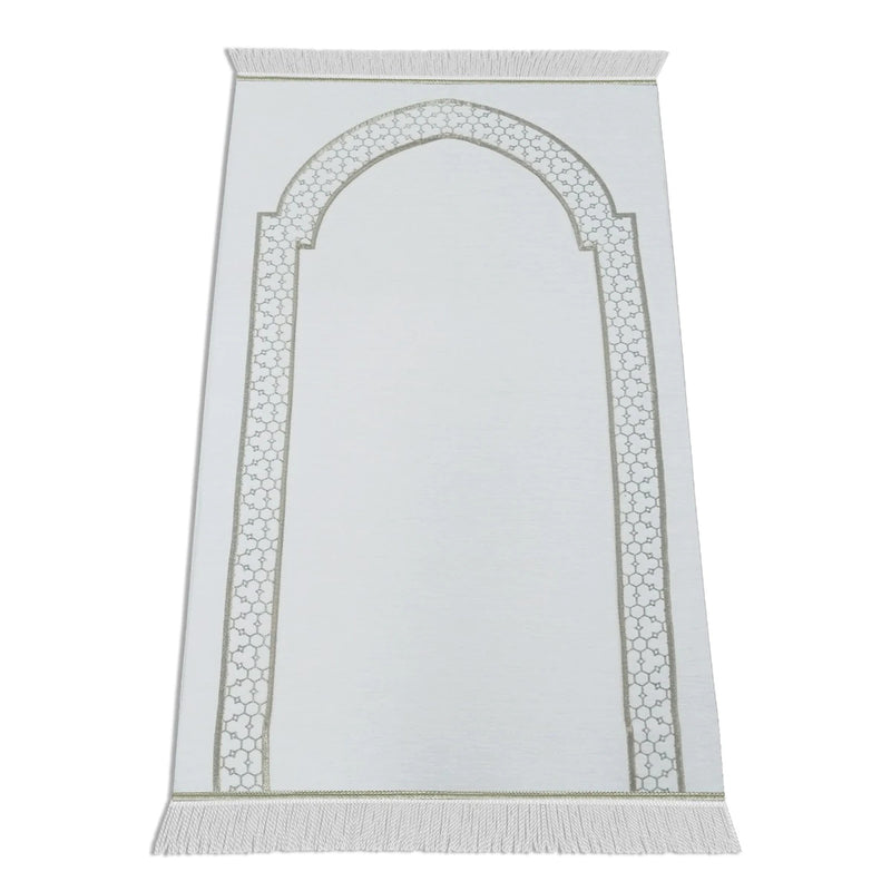 Al-Huda Memory Foam Prayer Mat| Soft Velvet Fabric | Joint & Knee Support | Foldable Design