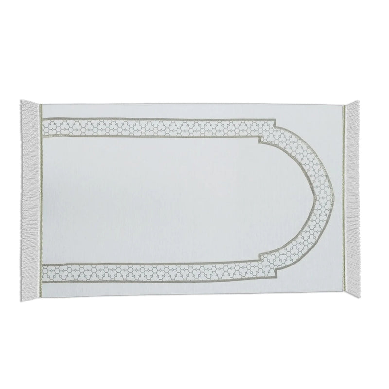 Al-Huda Memory Foam Prayer Mat| Soft Velvet Fabric | Joint & Knee Support | Foldable Design