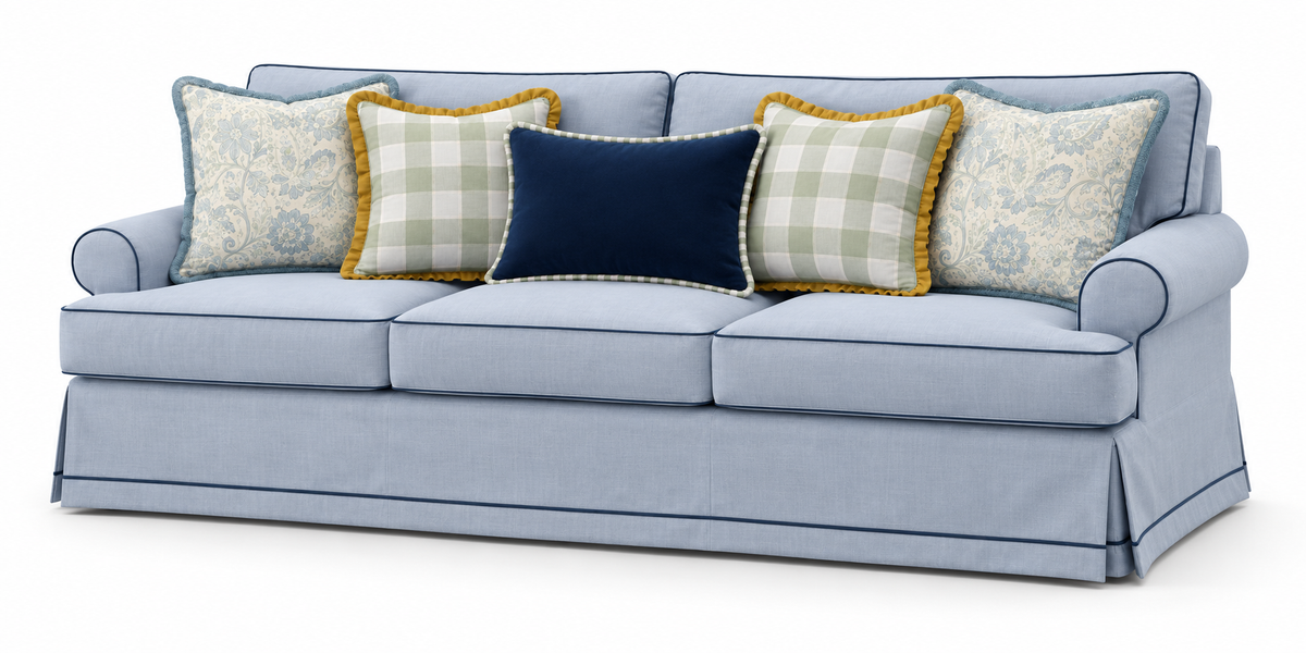 CountrySide blue by Noof Alaboudi Sofa 210.5CM