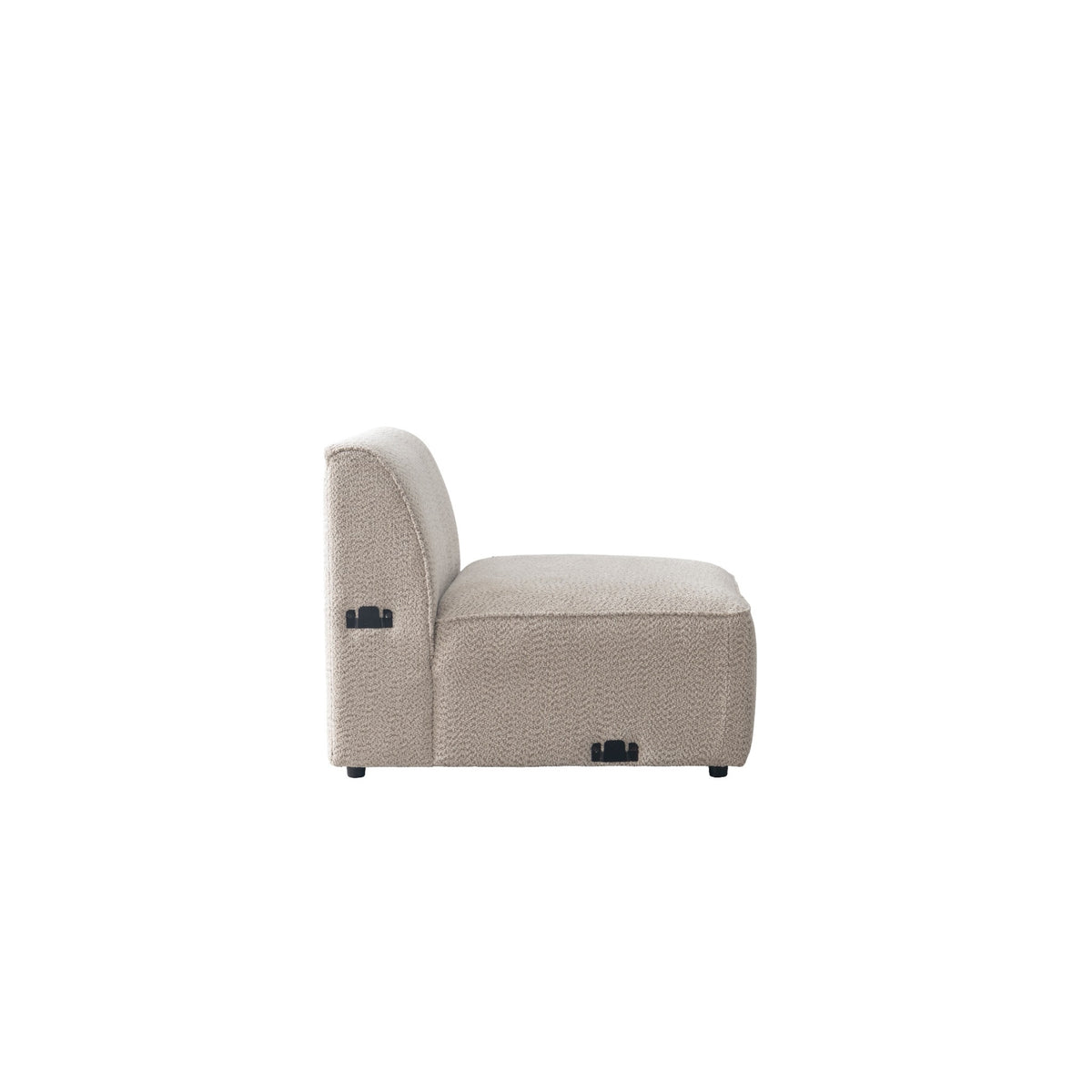 Raya Beige Armless Chair