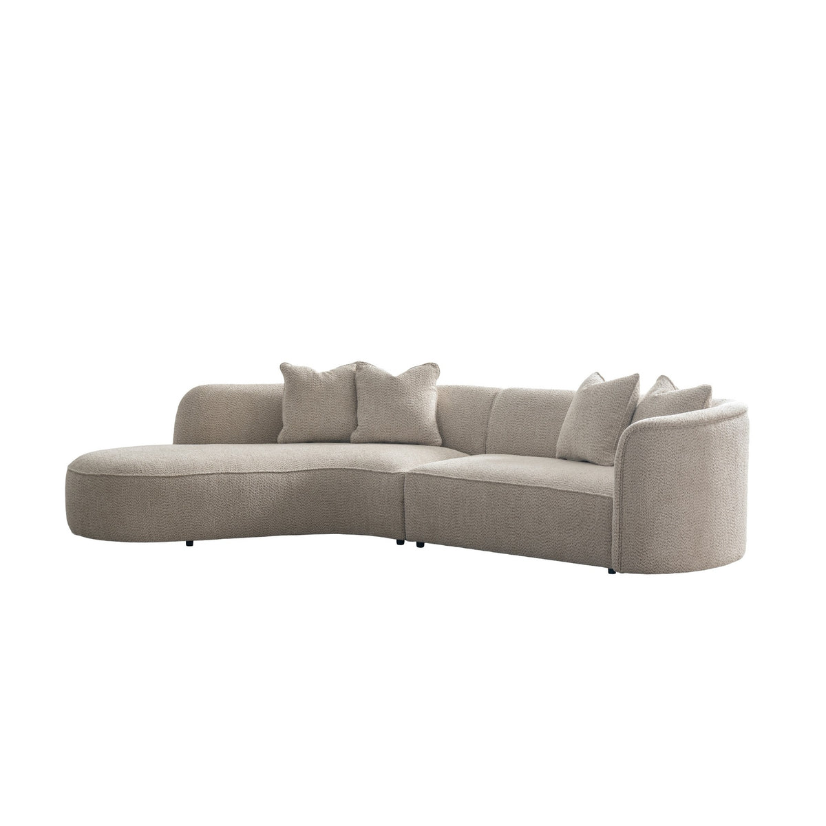 Raya Beige Sectional (Left Chaise + Right Arm)