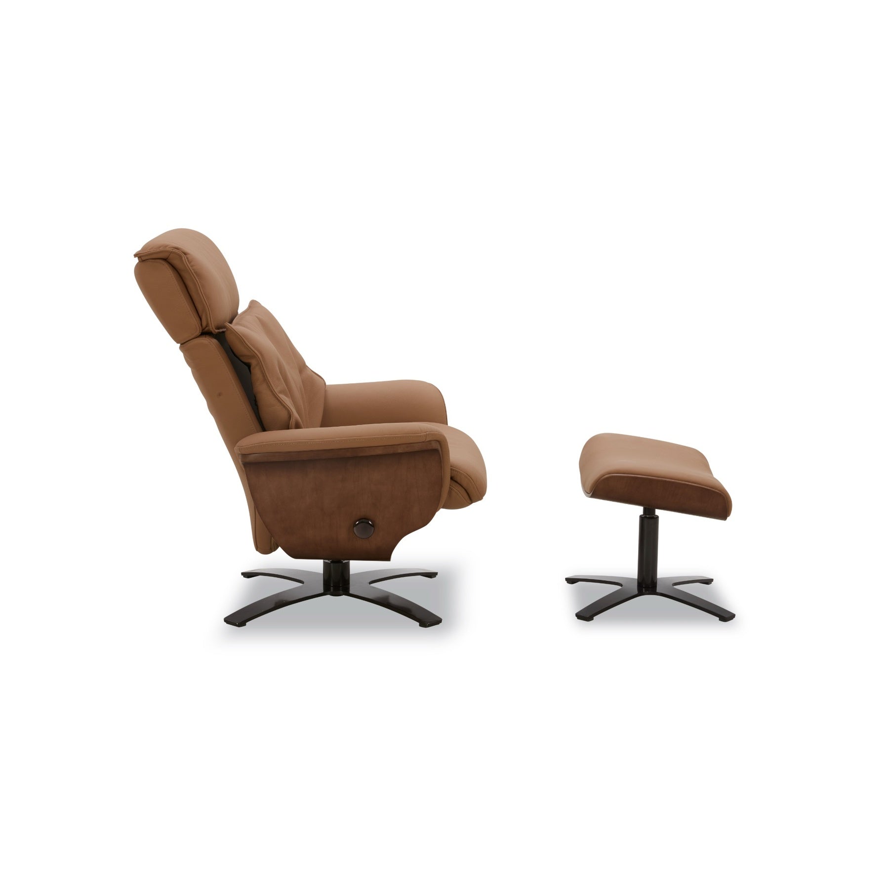 Brown Leather Manual Recliner Kit