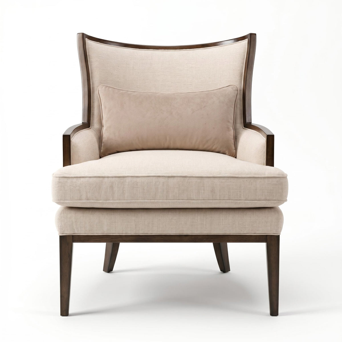 Ajda Beige Arm Chair