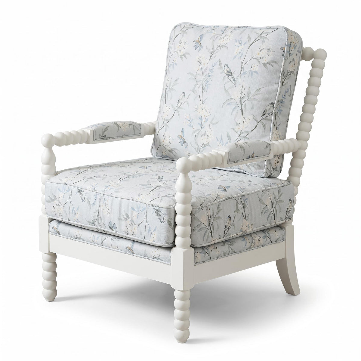 Evergreen Floral Patterns Accent Chair