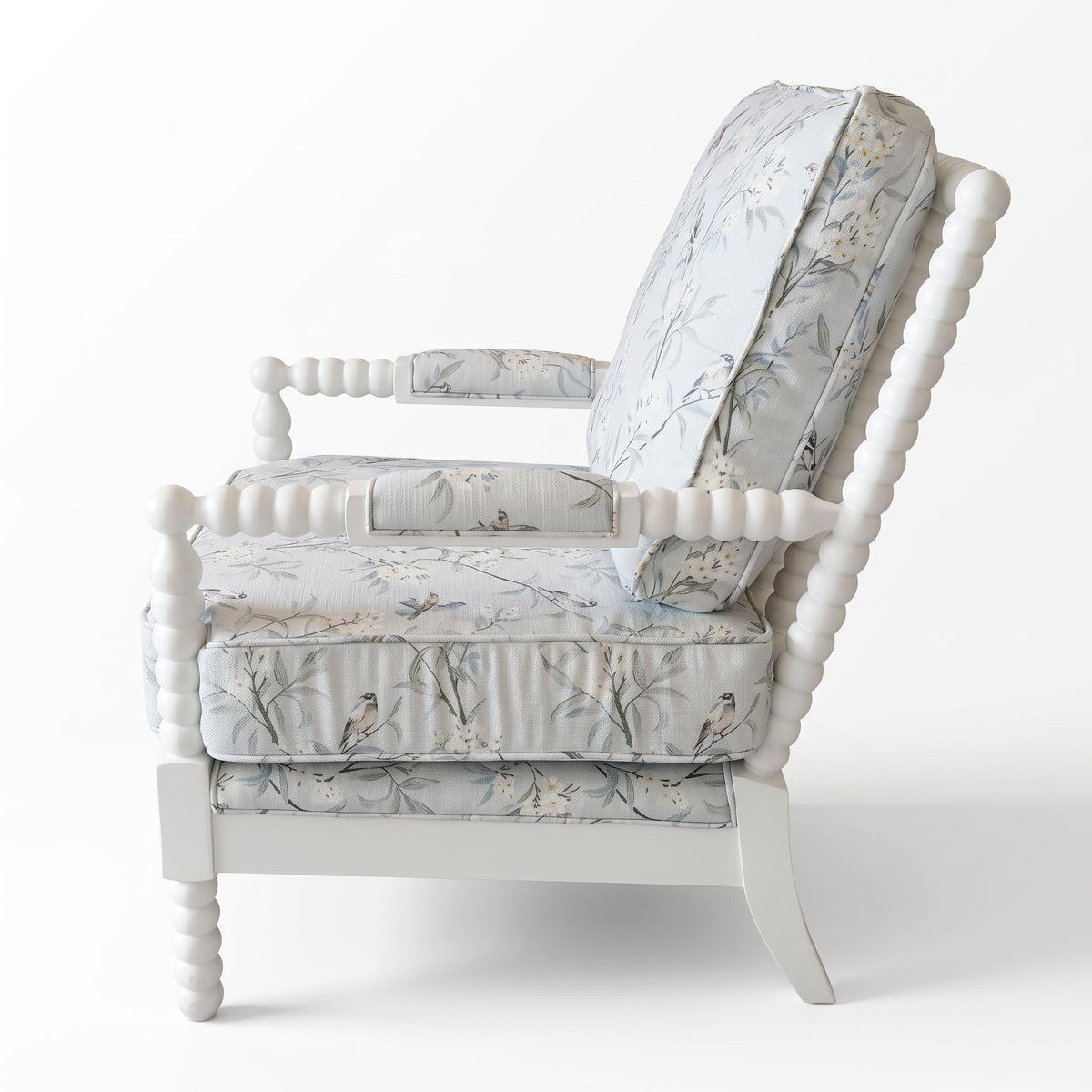Evergreen Floral Patterns Accent Chair