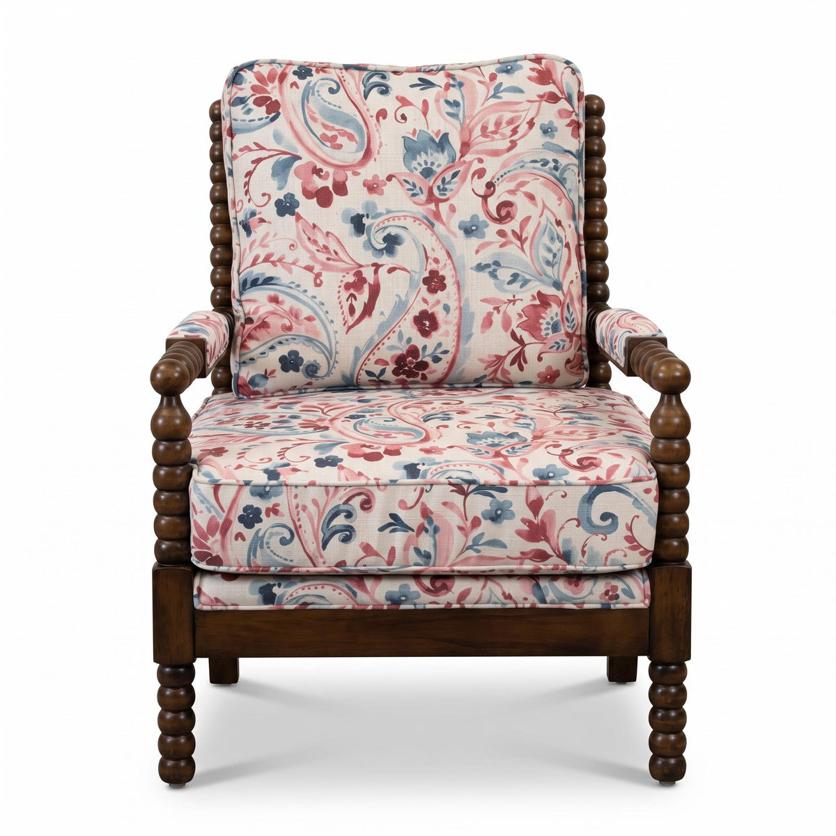 Country Rose Floral Patterns Accent Chair