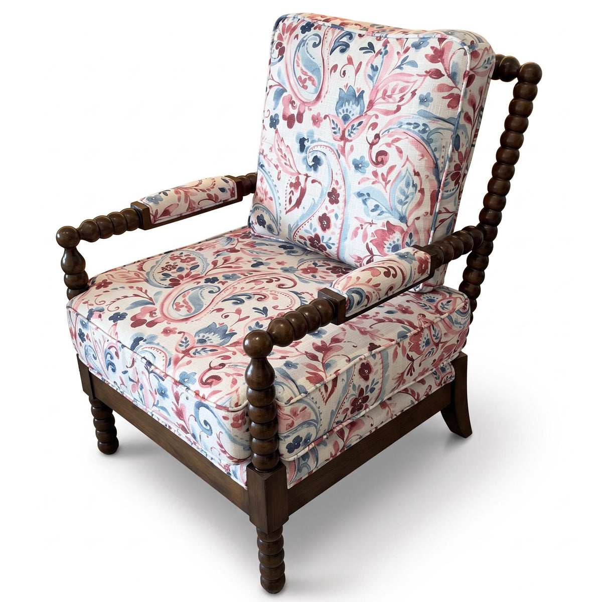 Country Rose Floral Patterns Accent Chair