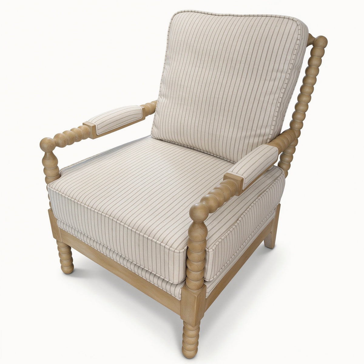 Jasmine Striped Patterns Accent Chair