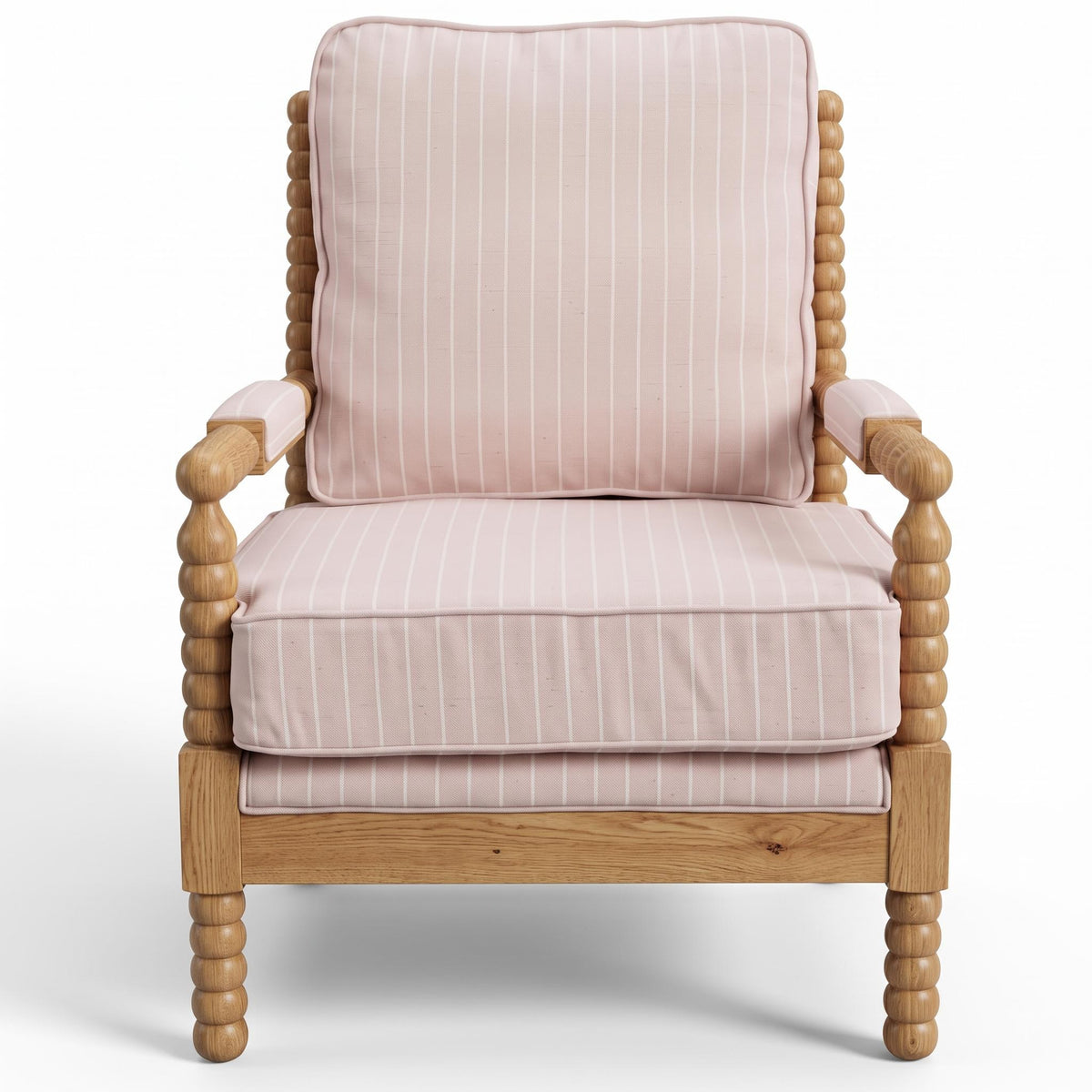Country Rose Striped Patterns Accent Chair