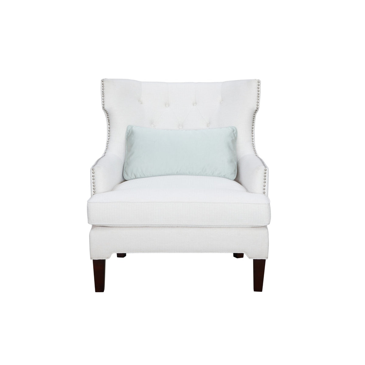 Novelle White Cream Accent Chair