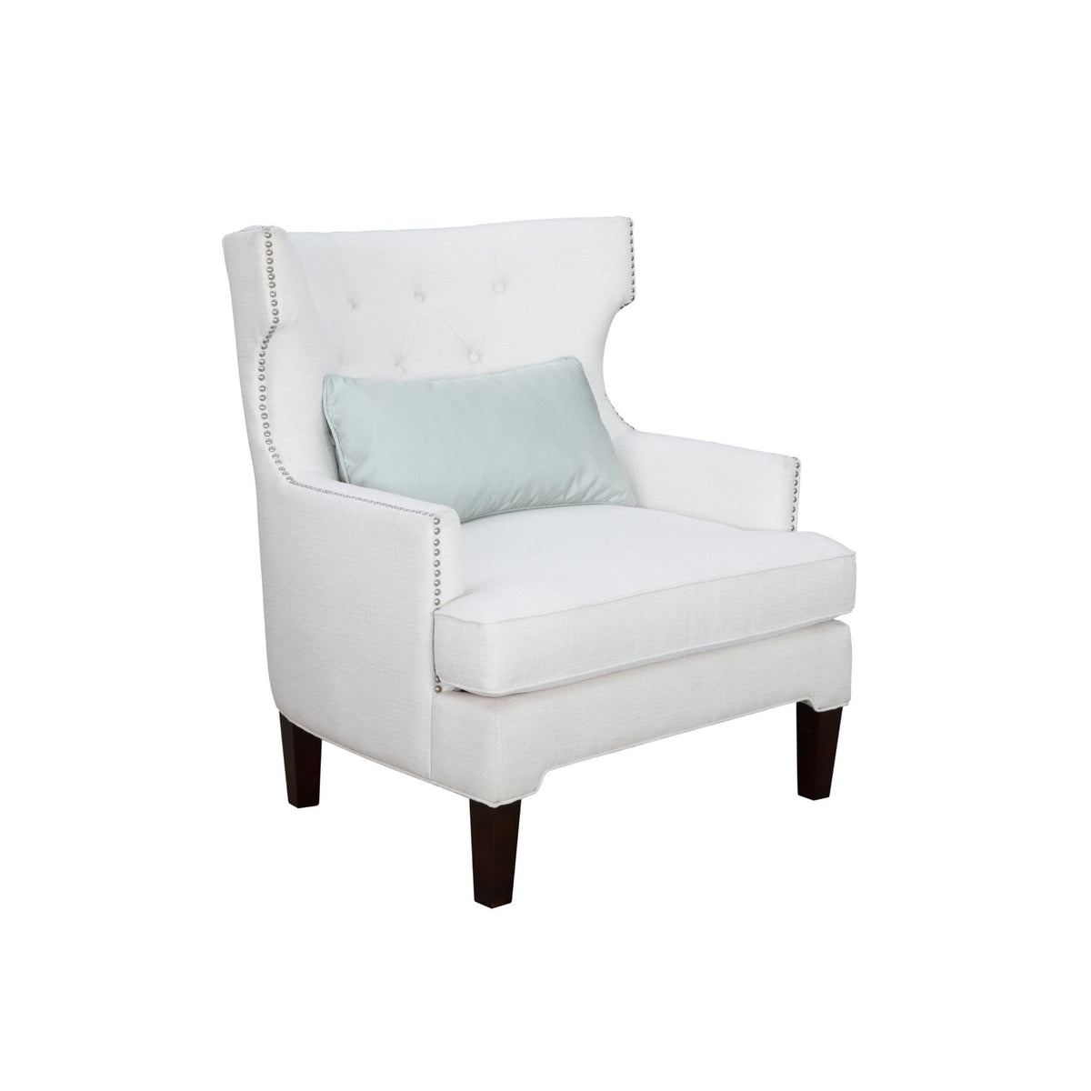 Novelle White Cream Accent Chair