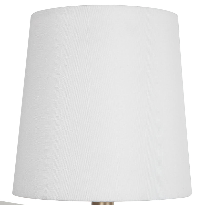 On a Shelf Mini Lamp -  White Marble/Brass