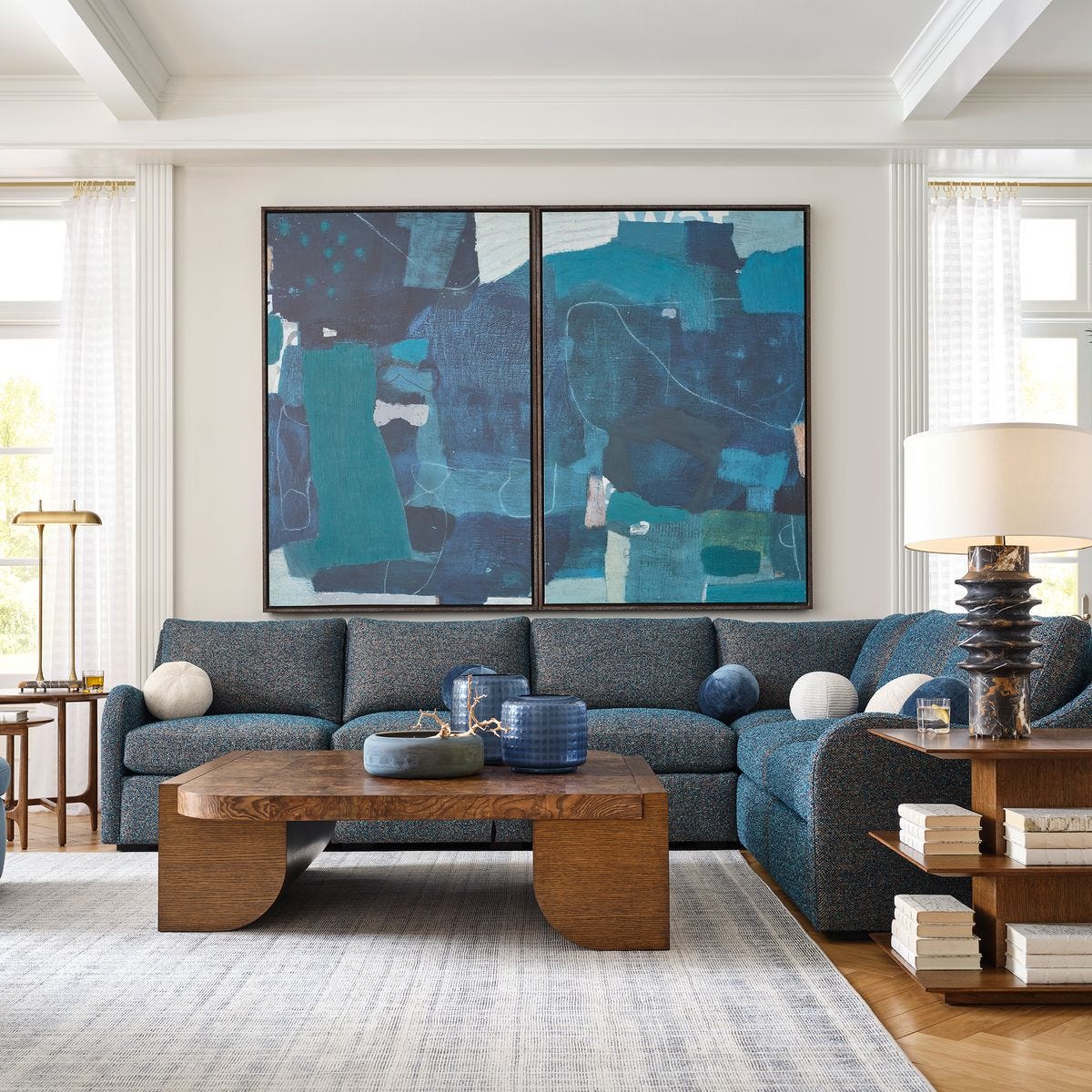 Wait Until Dusk Diptych Canvas  S/2 - Large