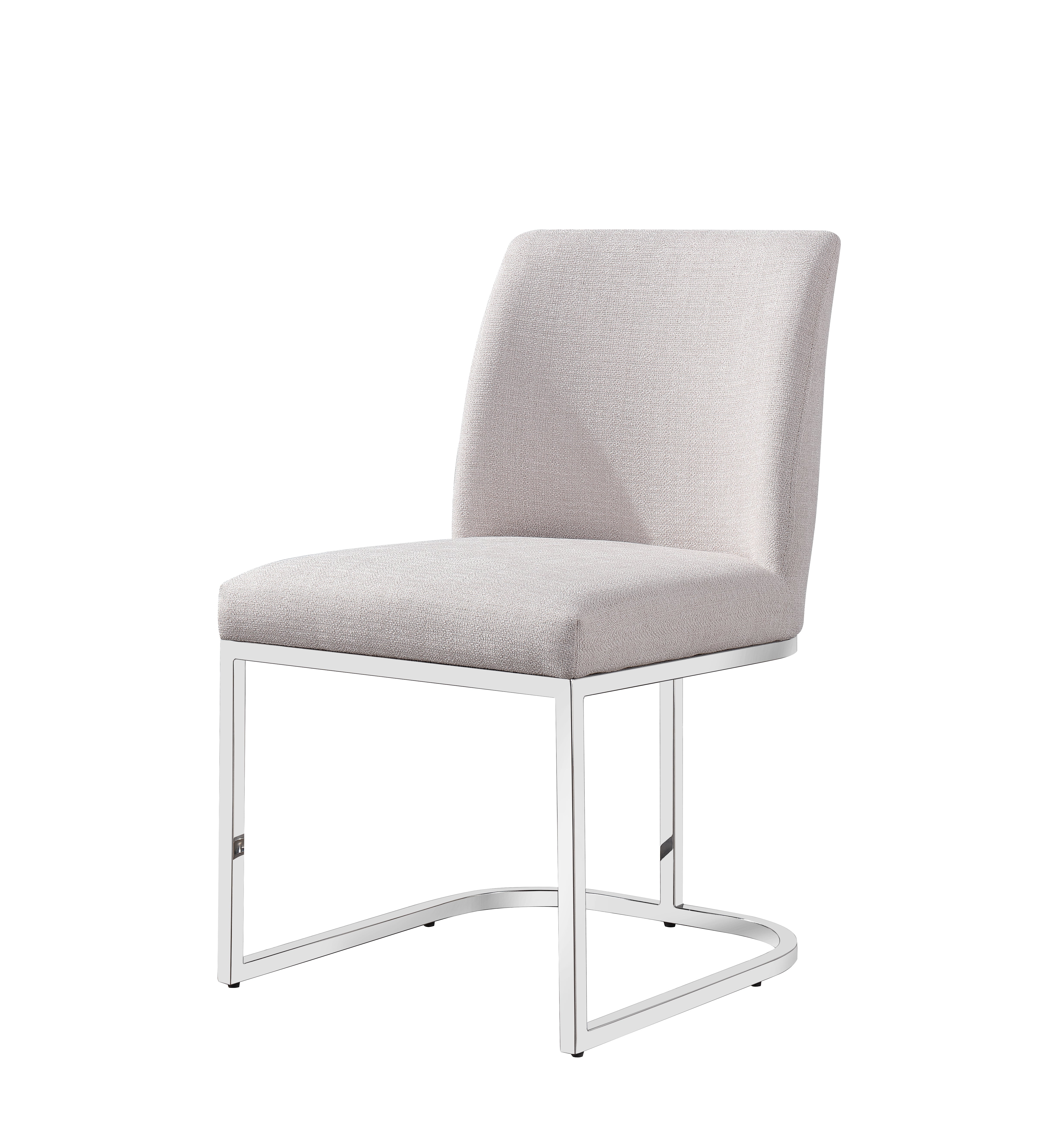 Alexa RF-1574-DC2 Chair — Light Beige — Linen — Silver Legs