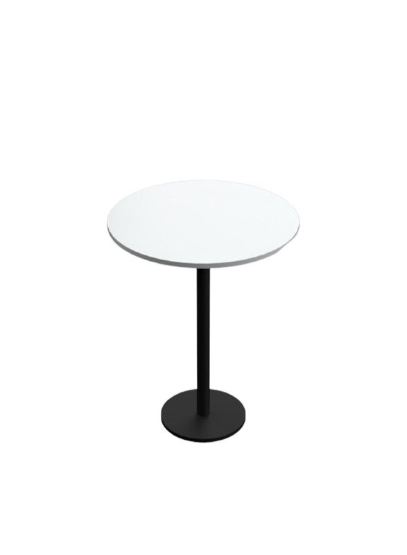 Royal | BambooBliss Side Table in MDF Wood - White & Black - 40x55 cm