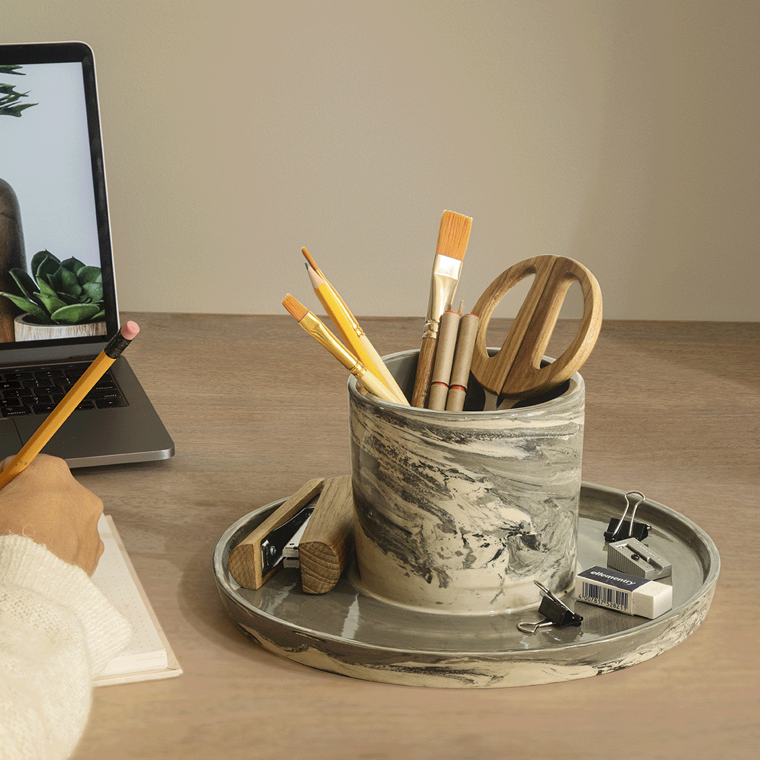 Carbon Cutlery Holder Box| Roots Furniture