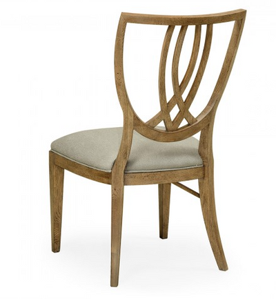 Cambridge Collection - Shield Back English Brown Oak Dining Side Chair