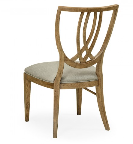Cambridge Collection - Shield Back English Brown Oak Dining Side Chair