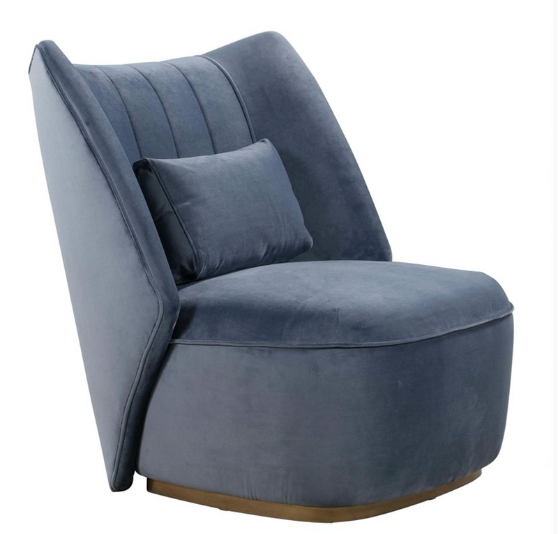 Reiko Cascadia Blue Lounge Chair