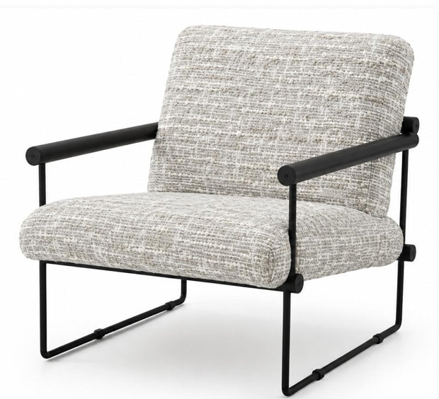 May Grey Boucle Accent Chair
