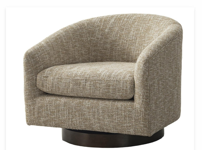 Sola Printed Beige Accent Chair