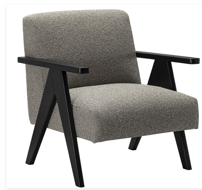 Cletus Grey Accent Chair
