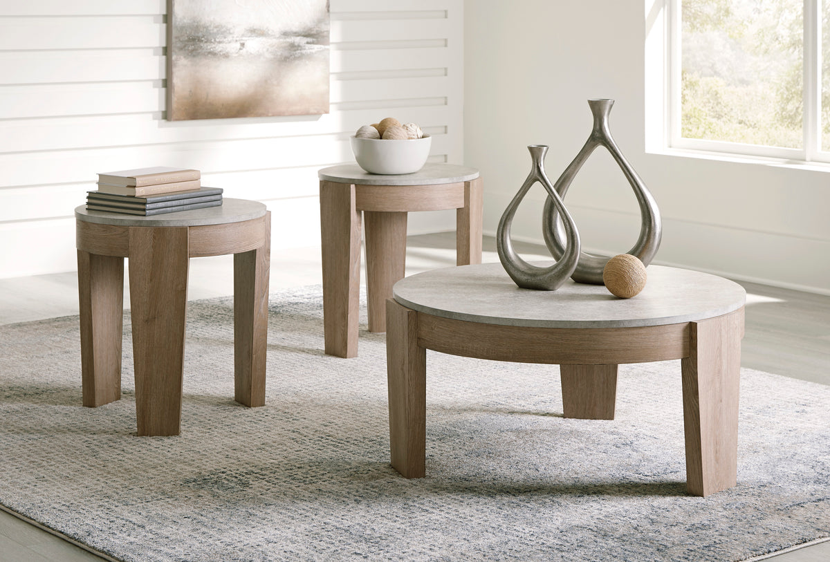 Belread Sofa Set with Free Guystone Table (Set of 3)
