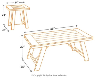 OCCASIONAL TABLE SET (3/CN)