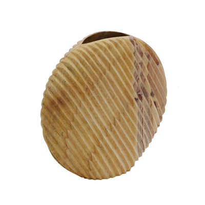 Saava Shell Stone Vase in Sandstone