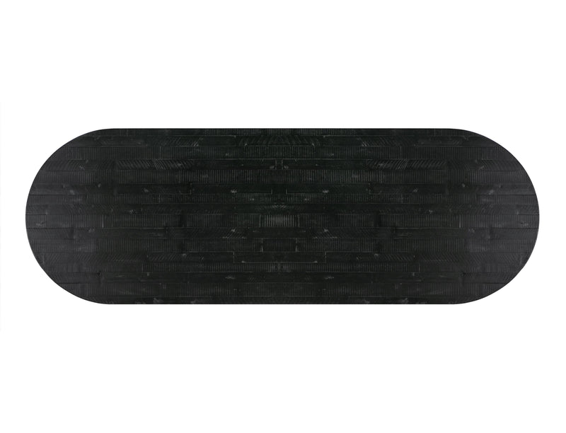 Rishi Black Rope Oval Table