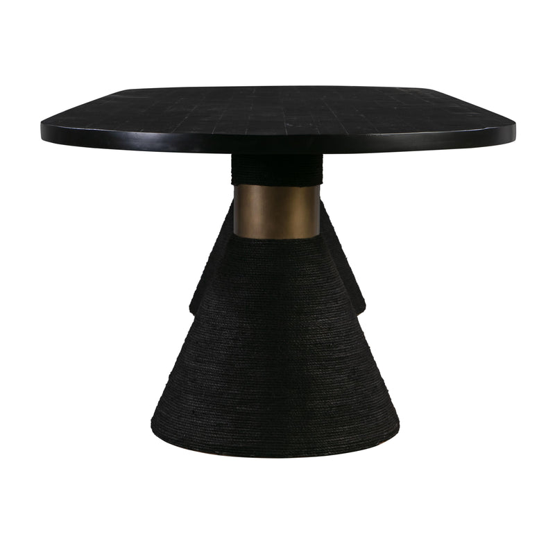 Rishi Black Rope Oval Table