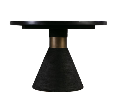 Rishi Black Rope Oval Table