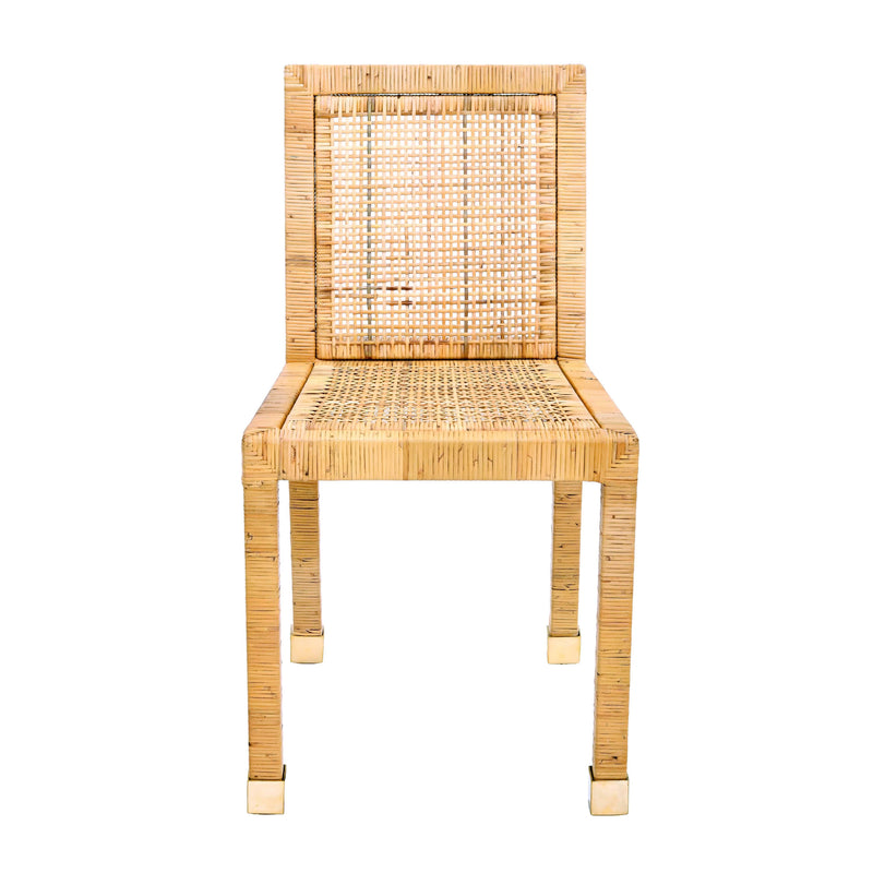 Amara Rattan Performance Fabric Dining Chair