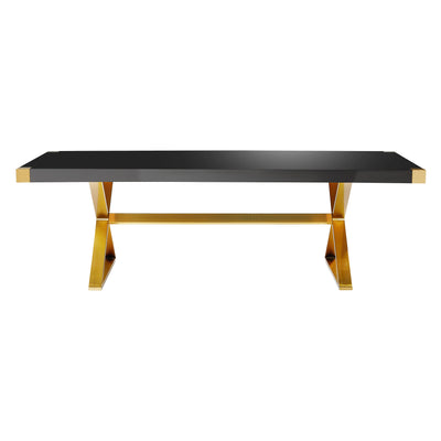 ADELINE BLACK LACQUER DINING TABLE