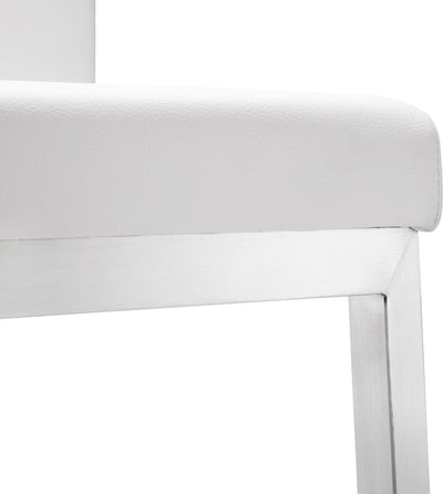 Parma White Steel Counter Stool