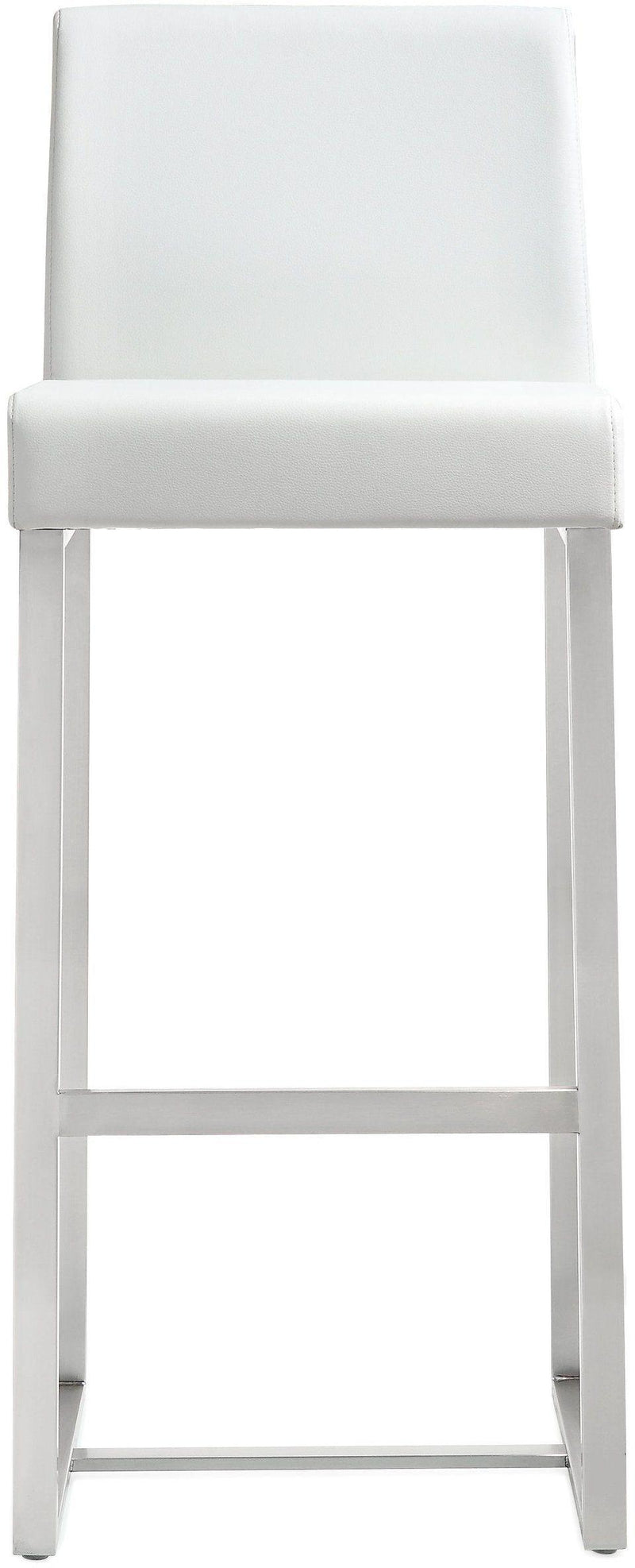 Denmark White Steel Barstool