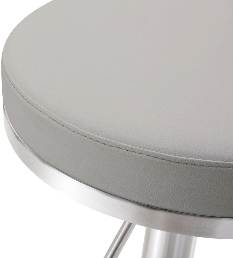 Fano Light Grey Steel Adjustable Barstool