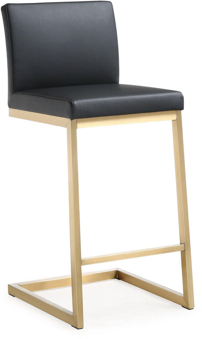 Parma Black Gold Steel Counter Stool